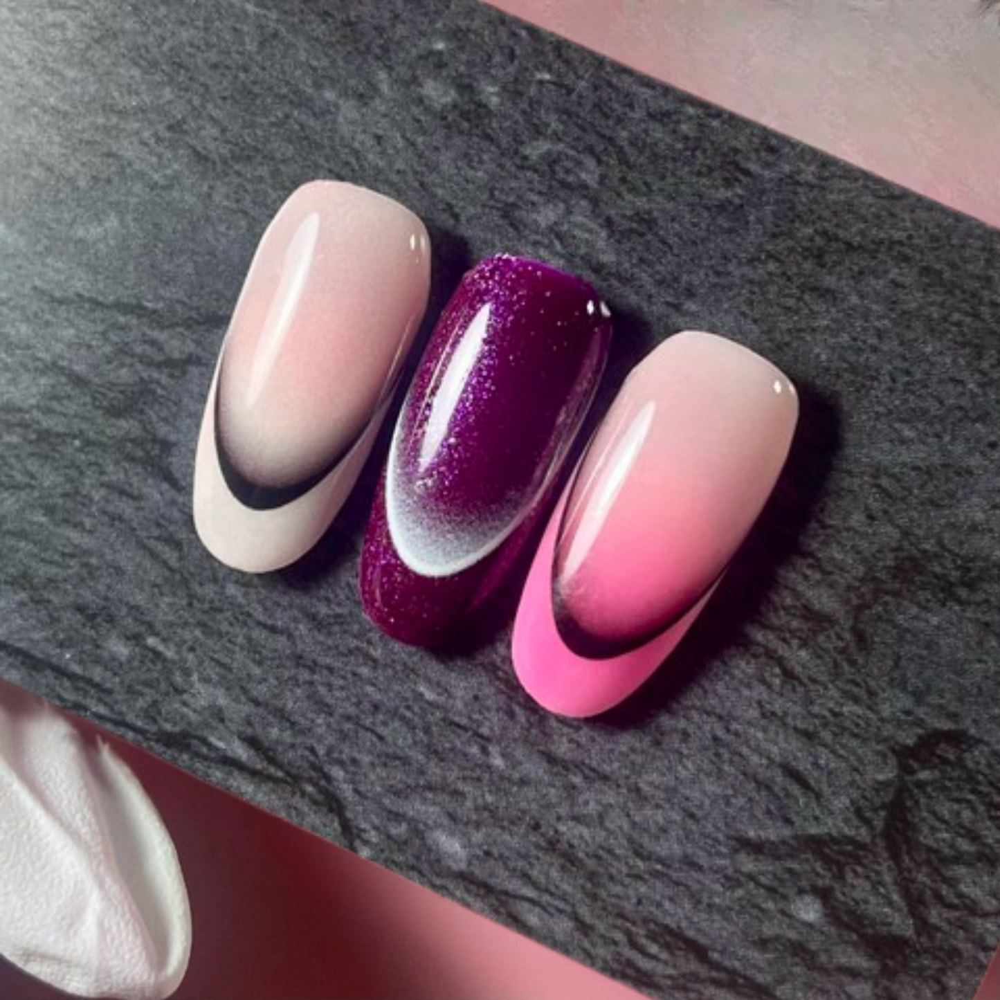 KODI, French Ombere stickers (white&black)