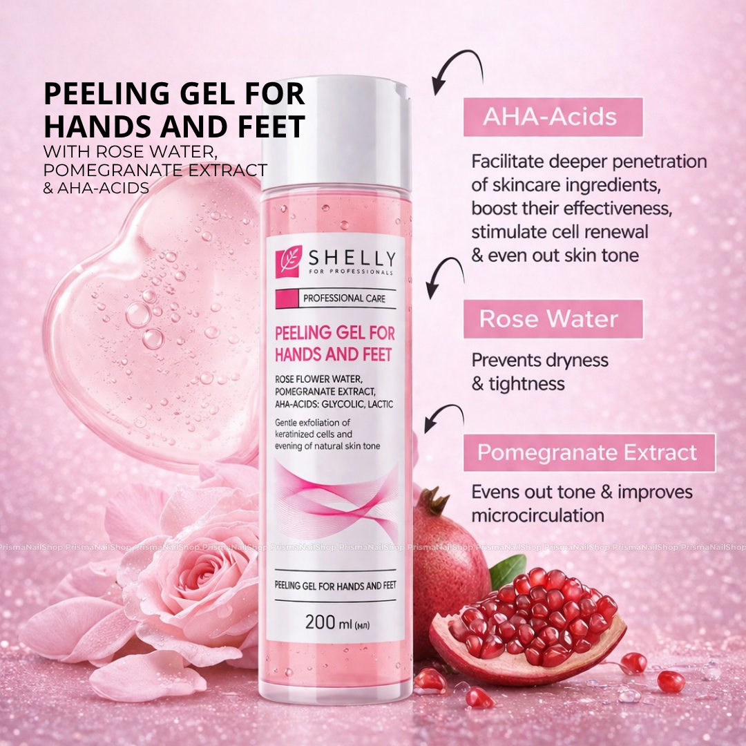 Shelly Peeling Gel for Hands and Feet, 200ml