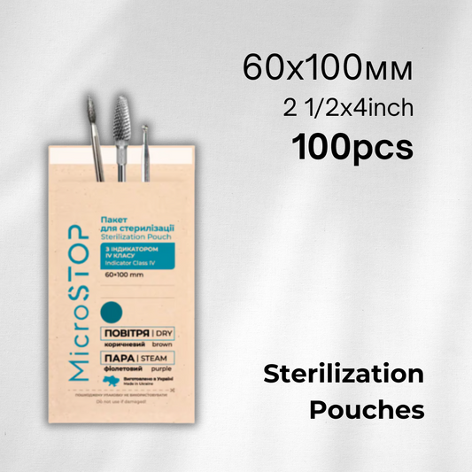 MicroStop Sterilization  ECO Pouches 60×100 mm (100 pcs)