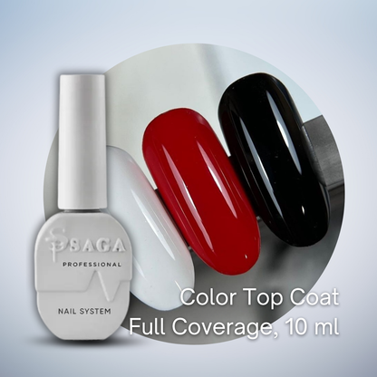 Saga Color Top Coat, No wipe 10 ml