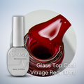 bottle with a glass top coat 