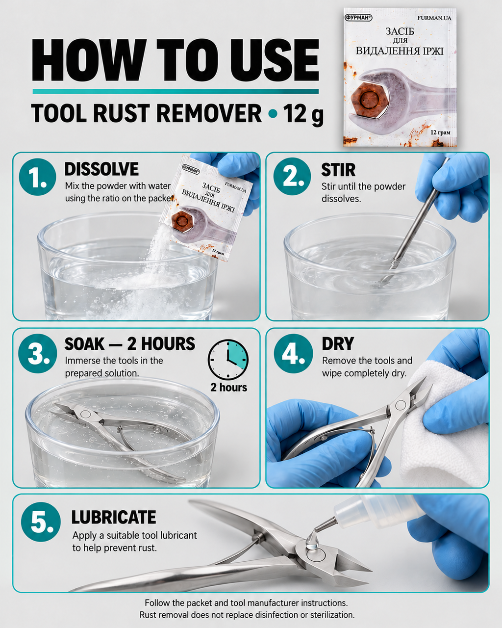 Tool Rust Remover, 12 g