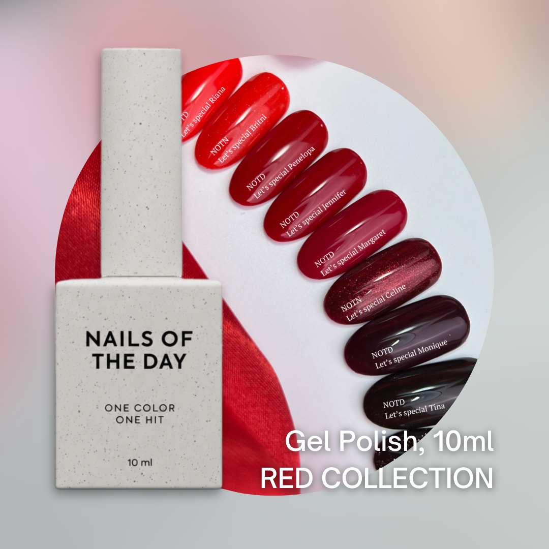 NAILSOFTHEDAY Red High Pigment Gel Color, 10ml