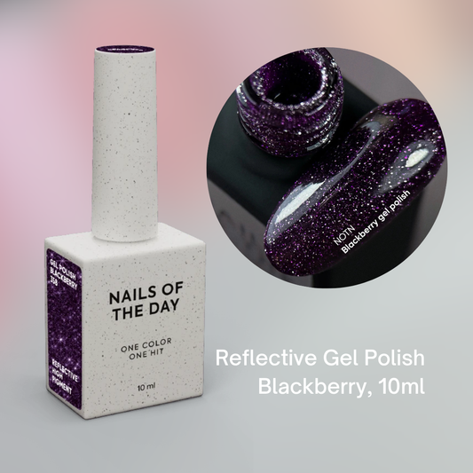 NAILSOFTHEDAY Reflective gel polish, BLACKBERRY 10 ml