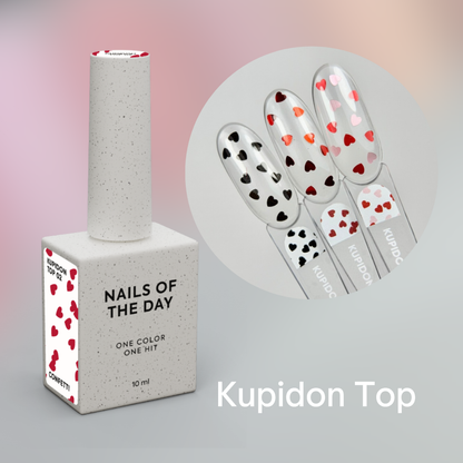 NAILSOFTHEDAY Heart Top Coat, 10 ml