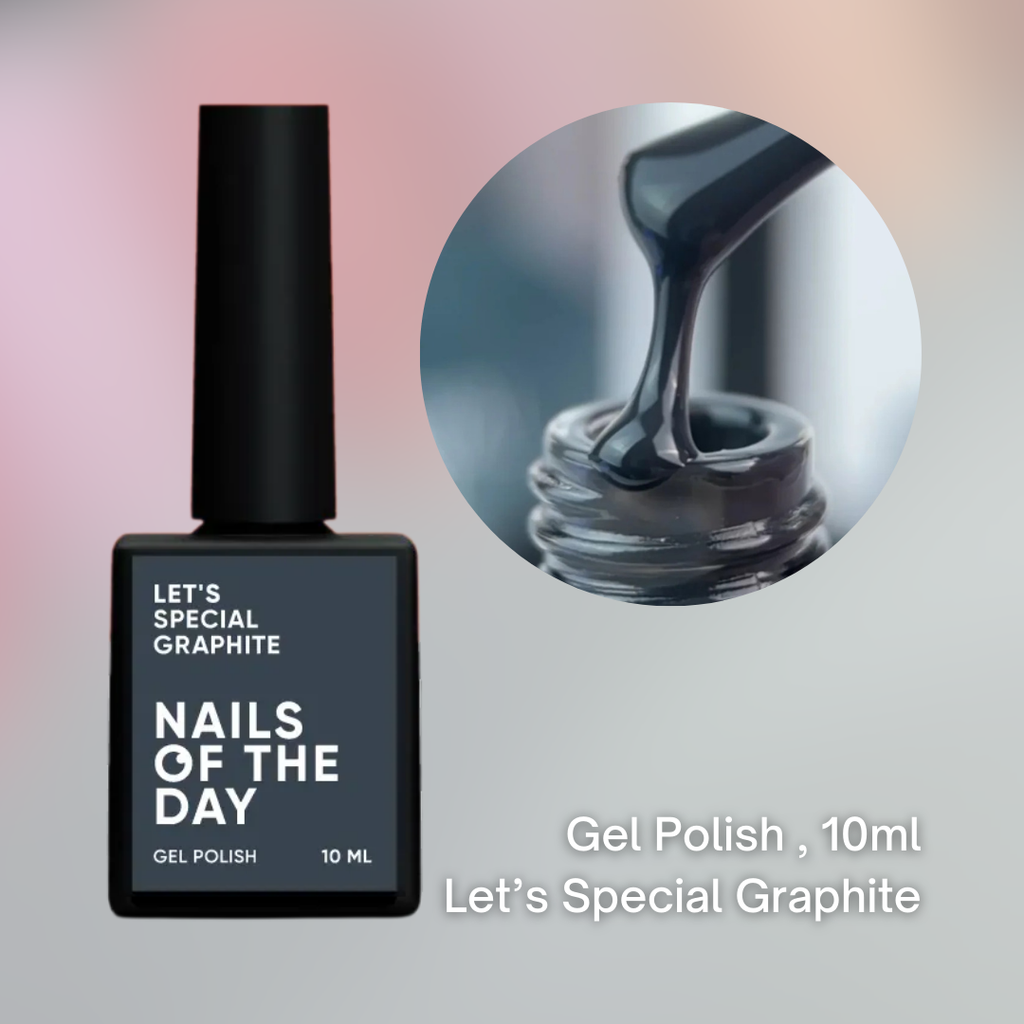 NAILSOFTHEDAY Let's Special gel polish, GRAPHITE 10 ml