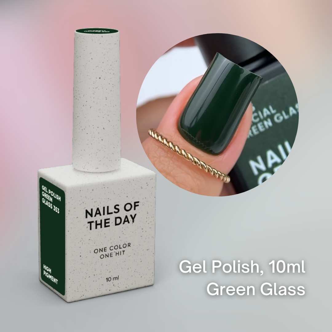 NAILSOFTHEDAY High Pigment gel polish, GREEN GLASS 10 ml