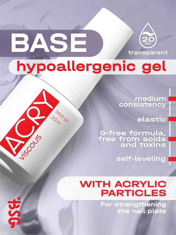 BSG ACRY Viscous Base Gel 20 ml — Clear