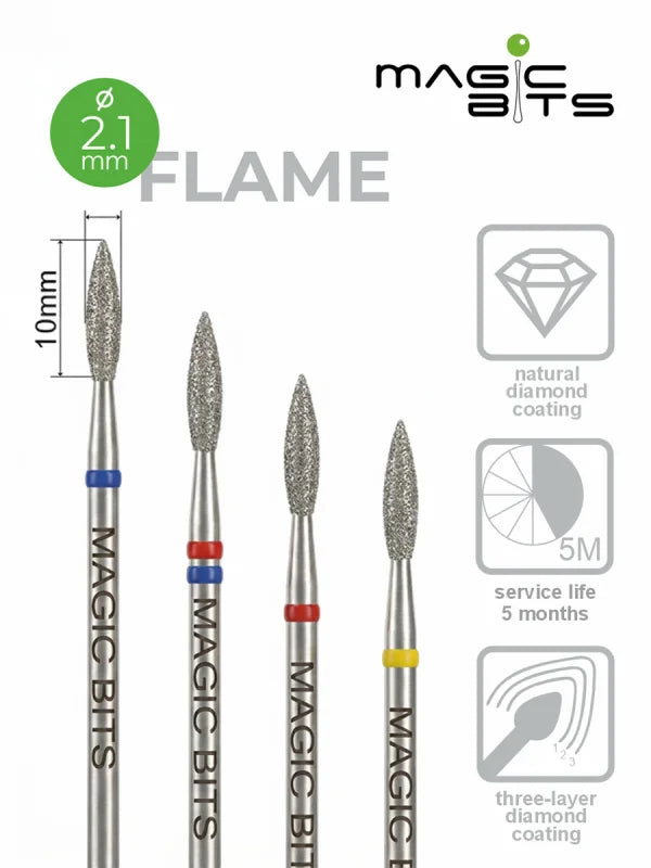 MAGIC BITS Flame Nail Bit 2.1mm
