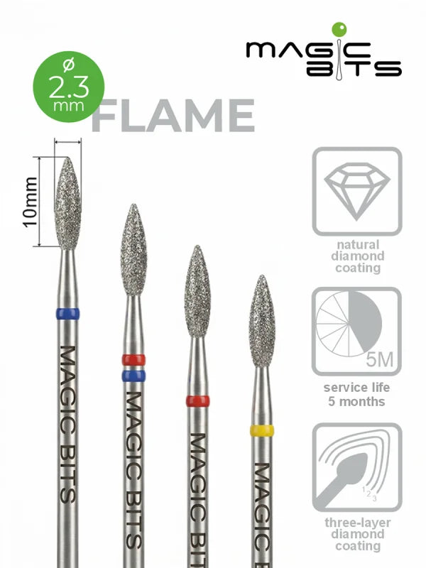 MAGIC BITS Flame Nail Bit 2.3mm