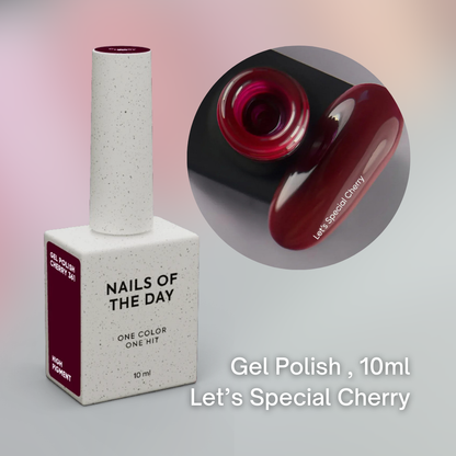 NAILSOFTHEDAY High Pigment gel polish, CHERRY 10 ml