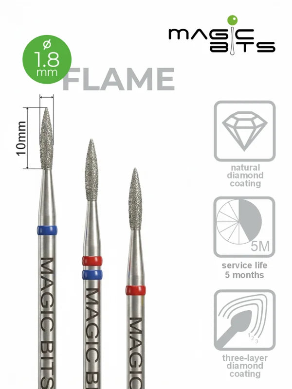 MAGIC BITS Flame Nail Bit 1.8mm