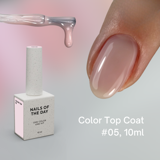 NAILSOFTHEDAY Color Top Coat , 10 ml