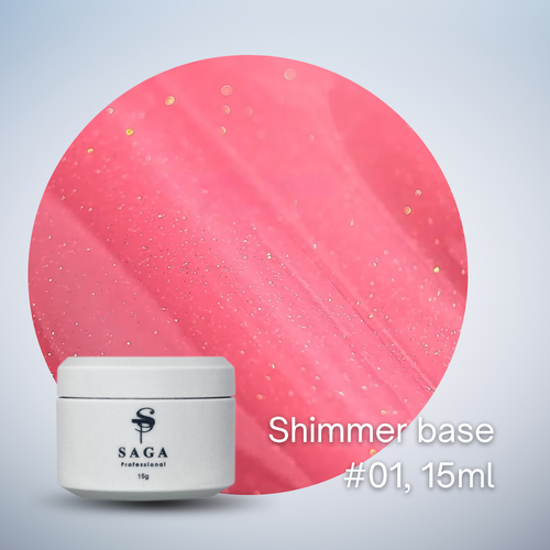 SAGA Shimmer Cover Base, 15ml