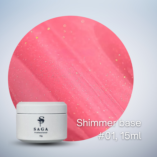 SAGA Shimmer Cover Base, 15ml