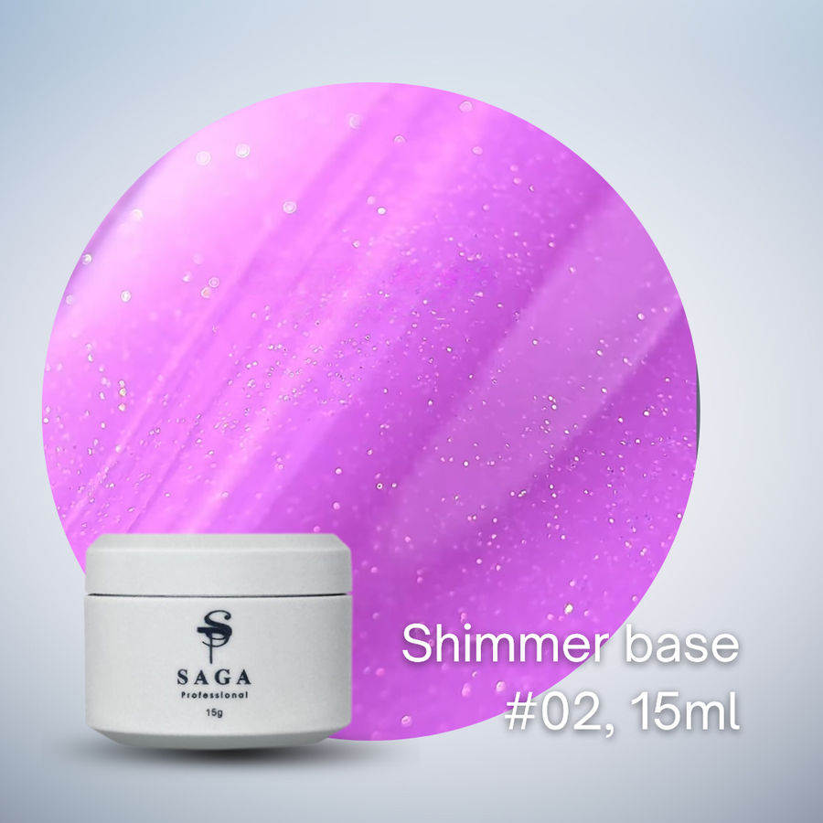 SAGA Shimmer Cover Base, 15ml