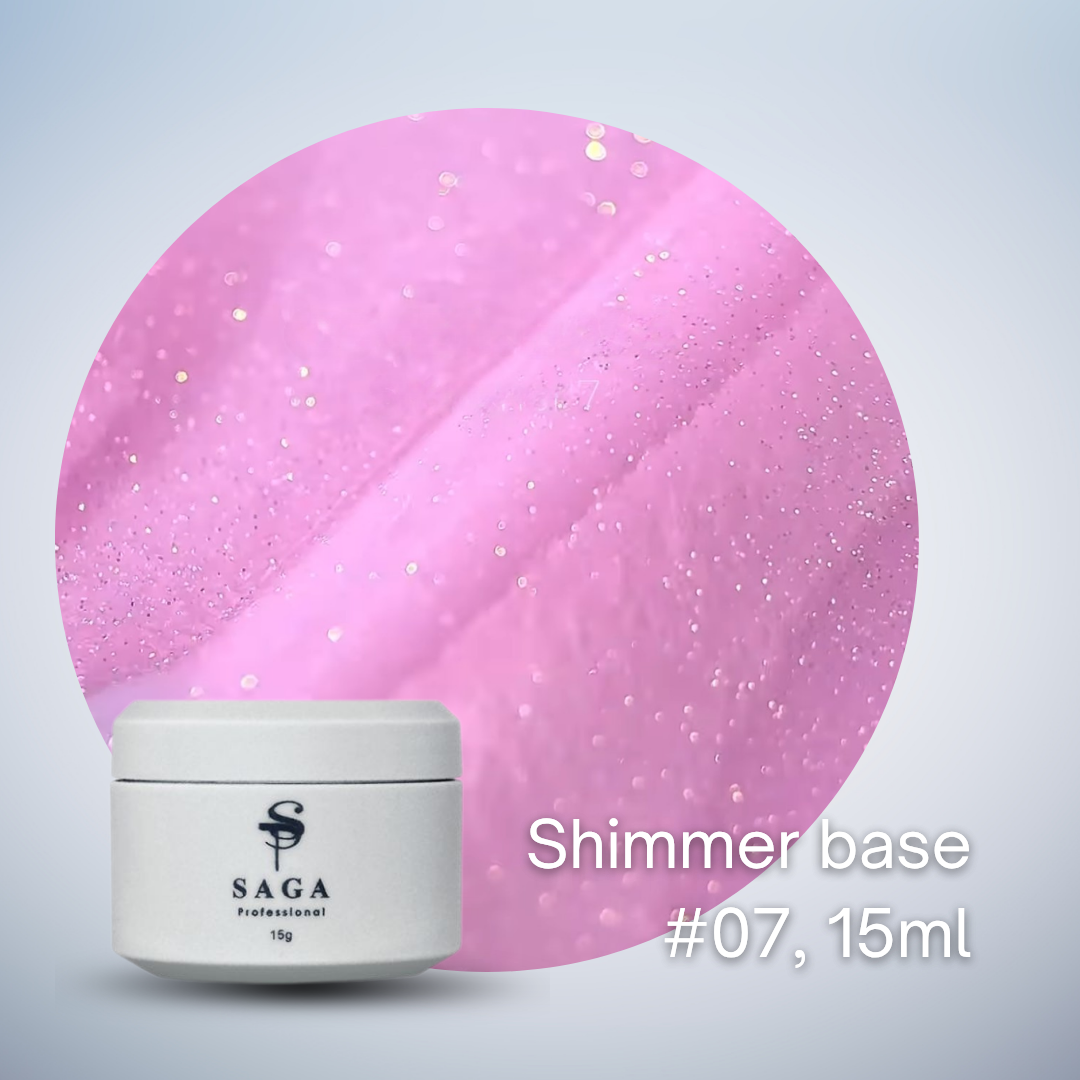 SAGA Shimmer Cover Base, 15ml