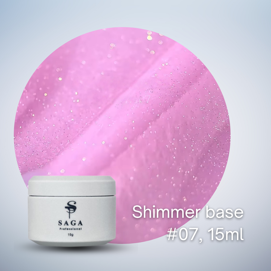 SAGA Shimmer Cover Base, 15ml