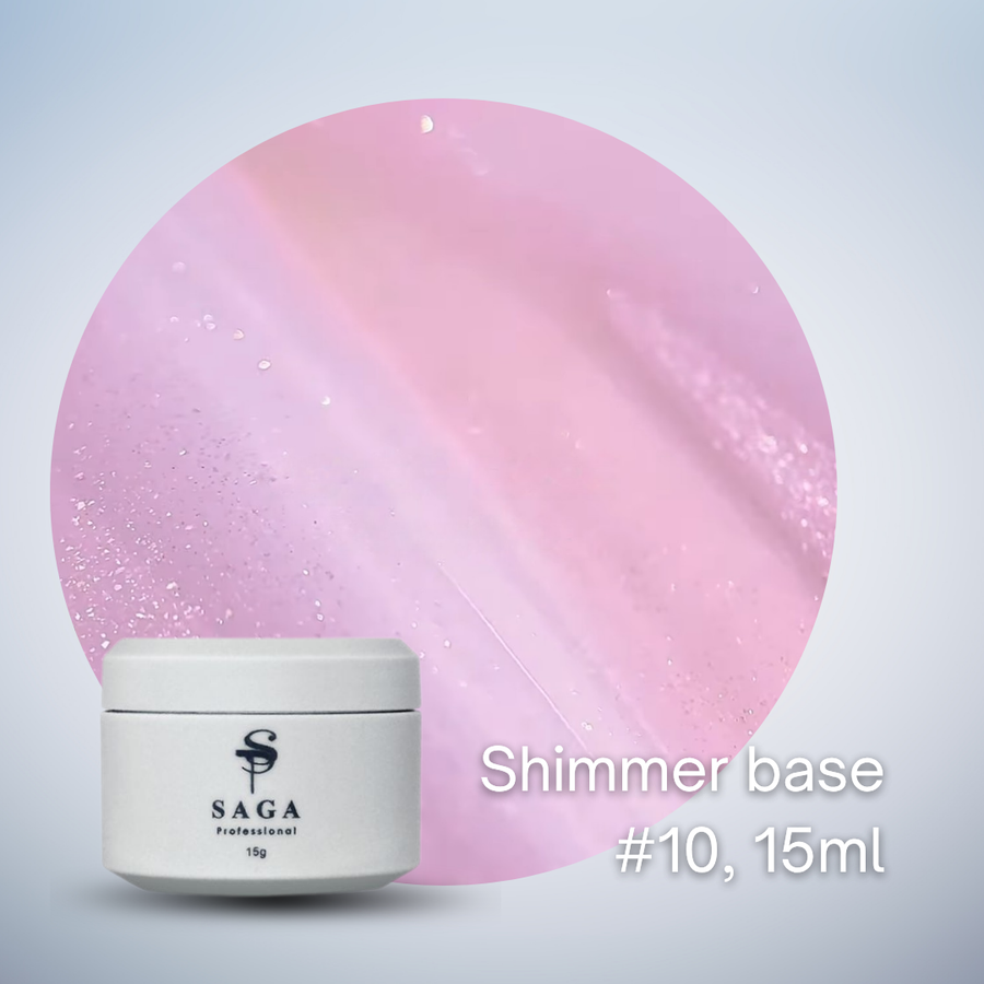 SAGA Shimmer Cover Base, 15ml