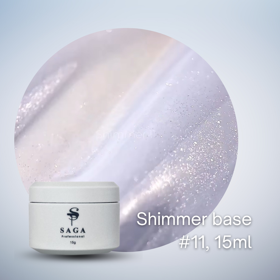 SAGA Shimmer Cover Base, 15ml