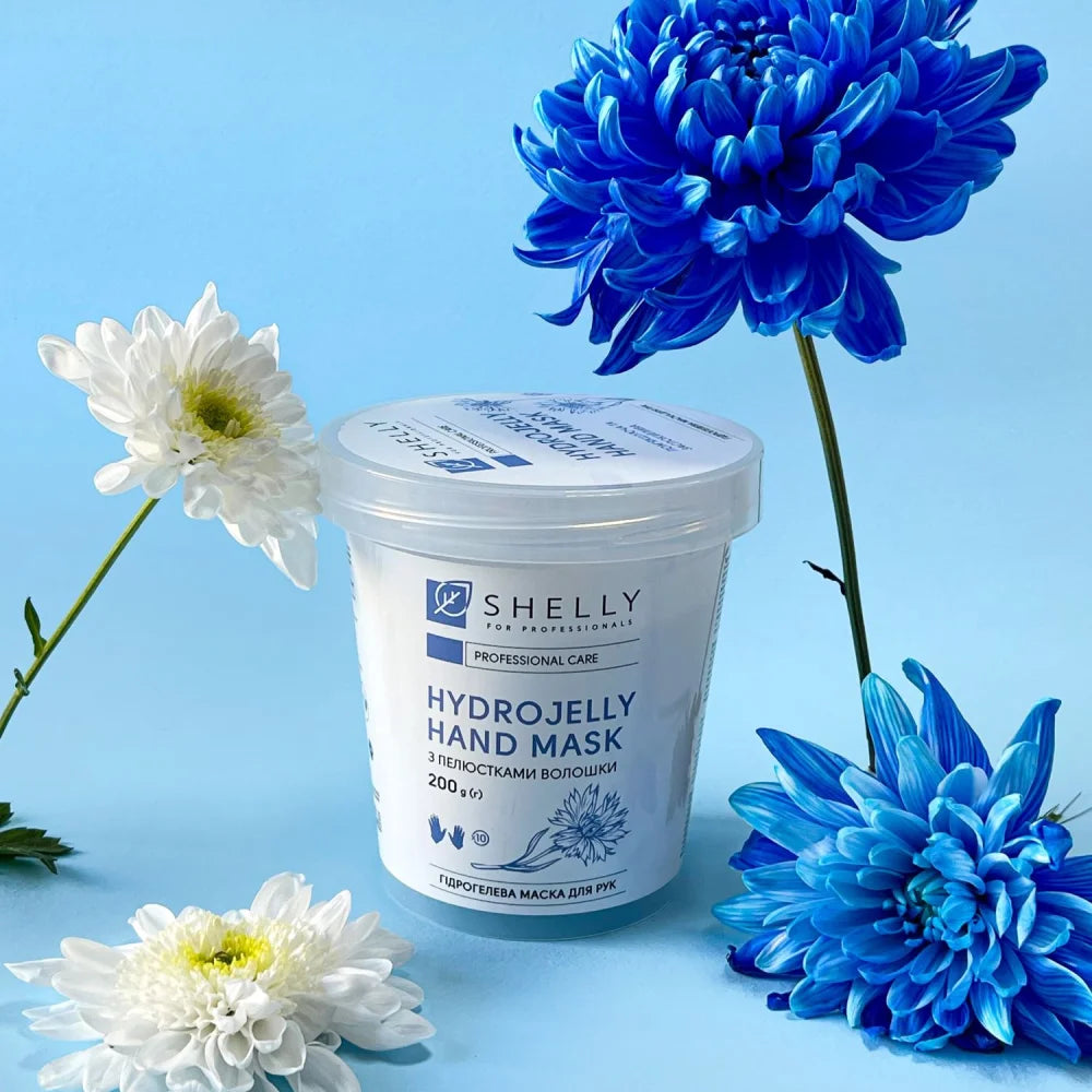 Shelly Hydrogel Hand Mask with Cornflower Petals, 200 g