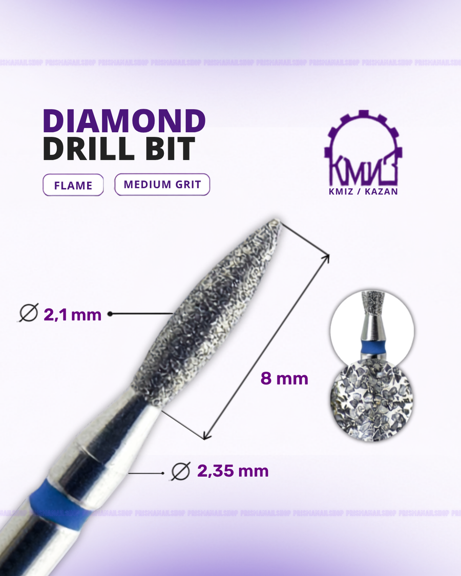 KMIZ Flame Diamond Nail Drill Bit