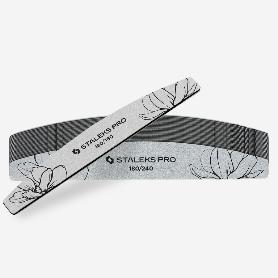 Staleks crescent mineral nail file EXPERT 40 180/240 Grit (25 pcs)