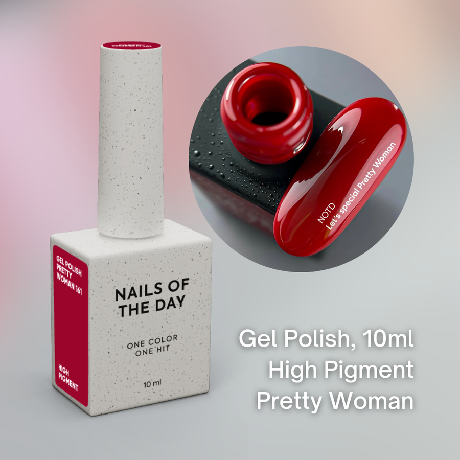 NAILSOFTHEDAY Red High Pigment Gel Color, 10ml