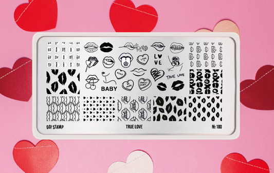 Go!Stamp stamping plate, #180 (True Love)