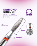 KMIZ Flame Diamond Nail Drill Bit (Round End)
