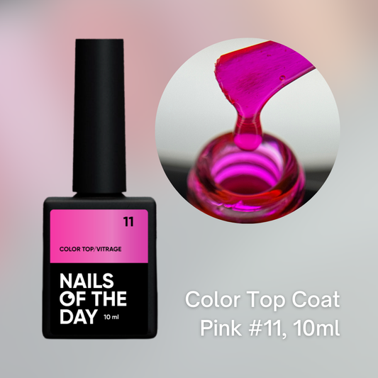 NAILSOFTHEDAY Color Top Coat , 10 ml
