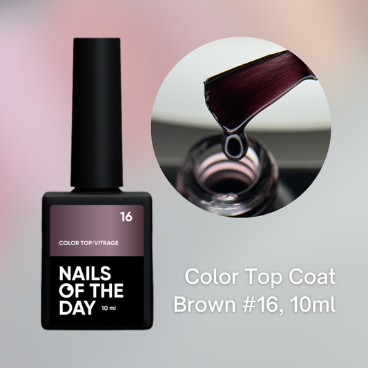 NAILSOFTHEDAY Color Top Coat , 10 ml