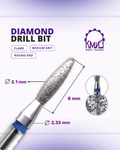 KMIZ Flame Diamond Nail Drill Bit (Round End)