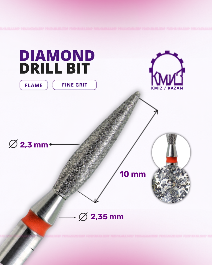 KMIZ Diamond Flame Nail Drill Bit