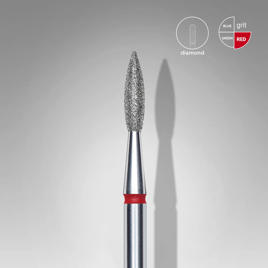 Staleks Diamond Bit "Dull Flame" 2.1 mm (Red/Blue)