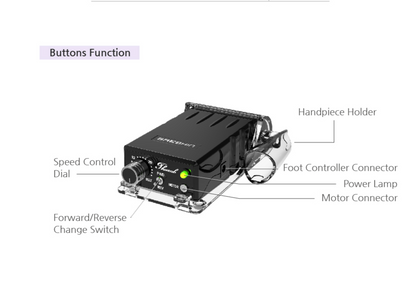 Saeshin Thumb / H325 (WIRELESS), 30K RPM (Black)