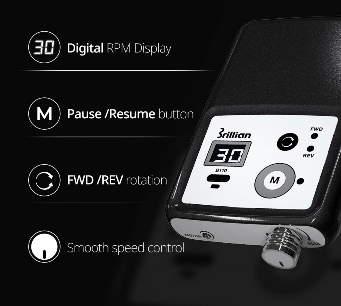 Saeshin B170 (Wireless) / H175 (Brushless), 30K RPM