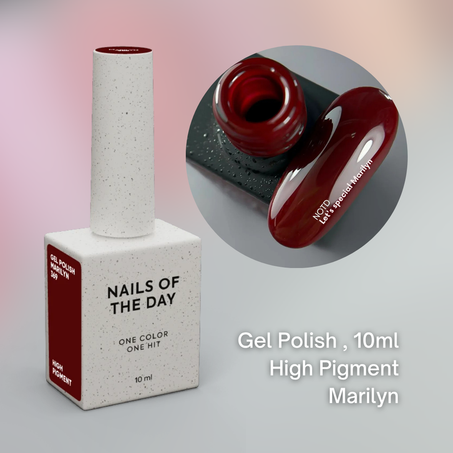NAILSOFTHEDAY Red High Pigment Gel Color, 10ml