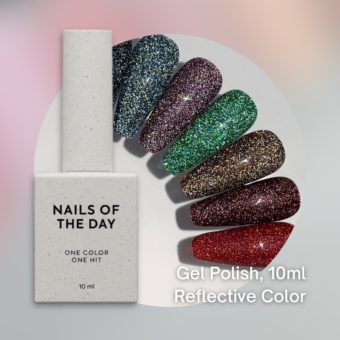 NAILSOFTHEDAY Reflective Gel Color,  10 ml