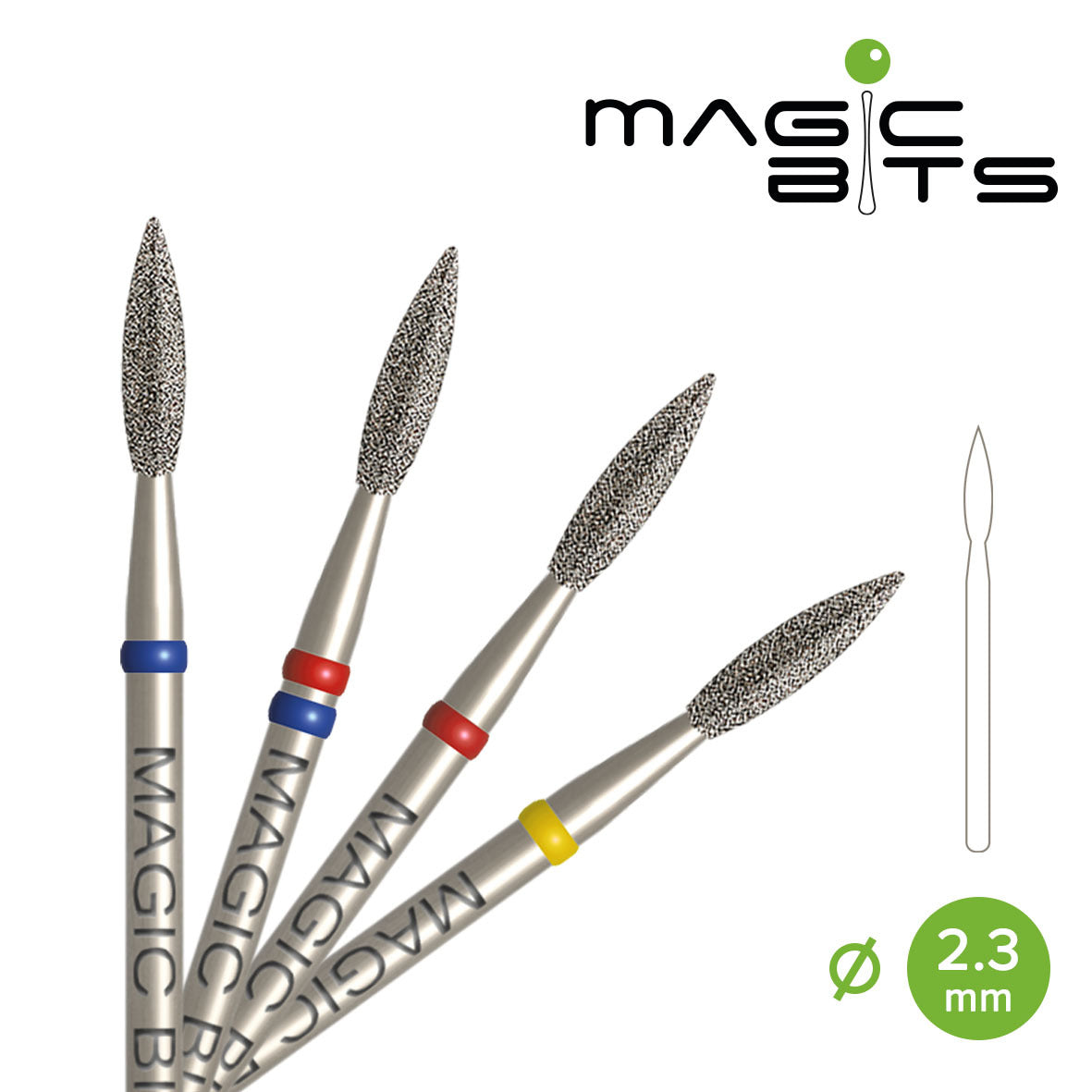 MAGIC BITS Flame Nail Bit 2.3mm