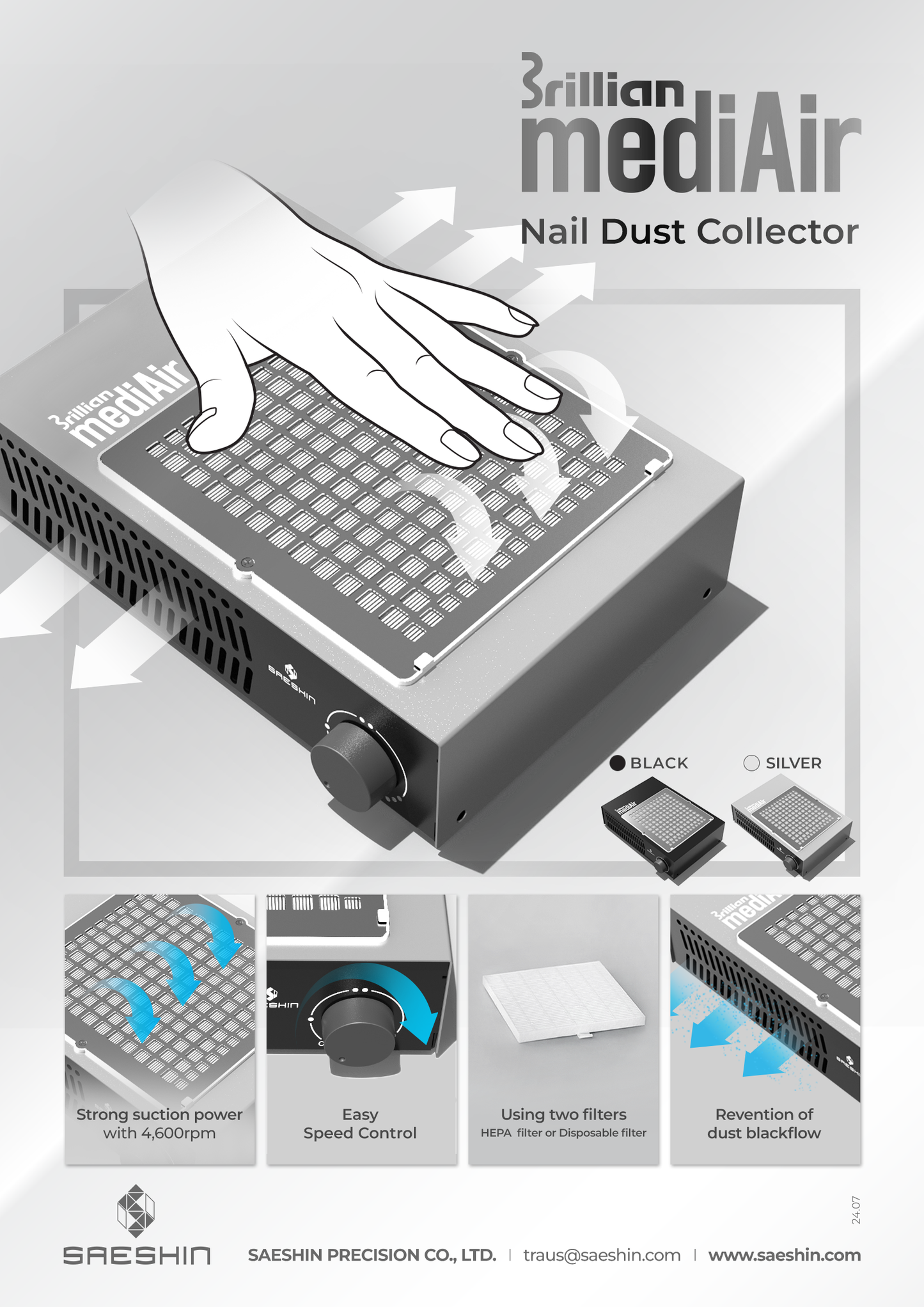 Saeshin MEDI-AIR NAIL DUST COLLECTOR