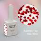 NAILSOFTHEDAY Heart Top Coat, 10 ml