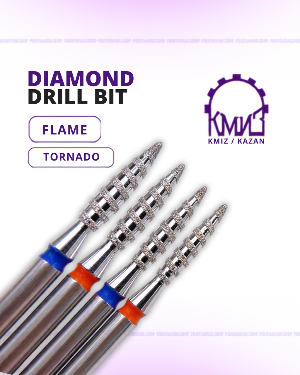 KMIZ Diamond Tornado Flame Nail Drill Bit