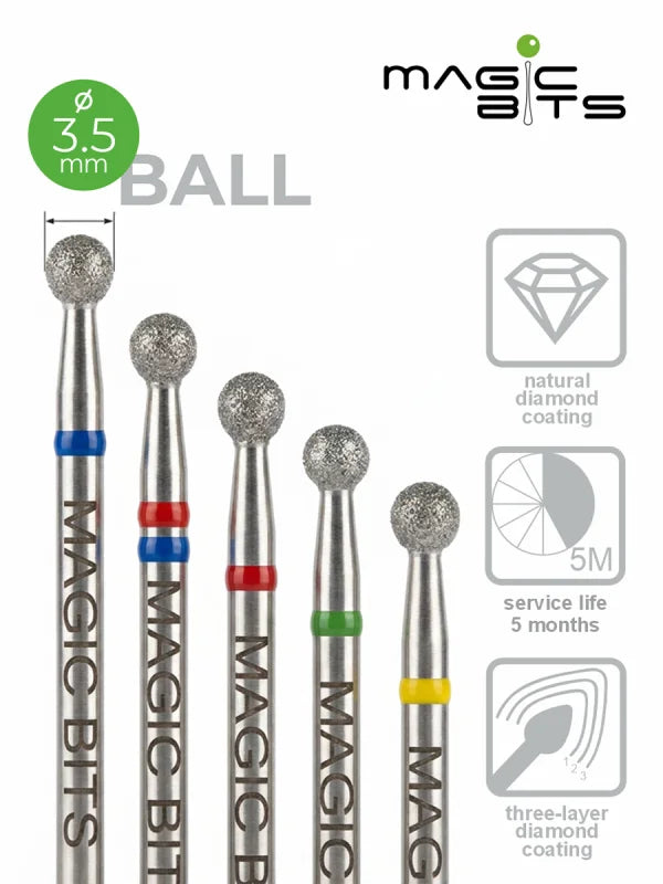 MAGIC BITS Ball Shape Nail Bit 3.5mm