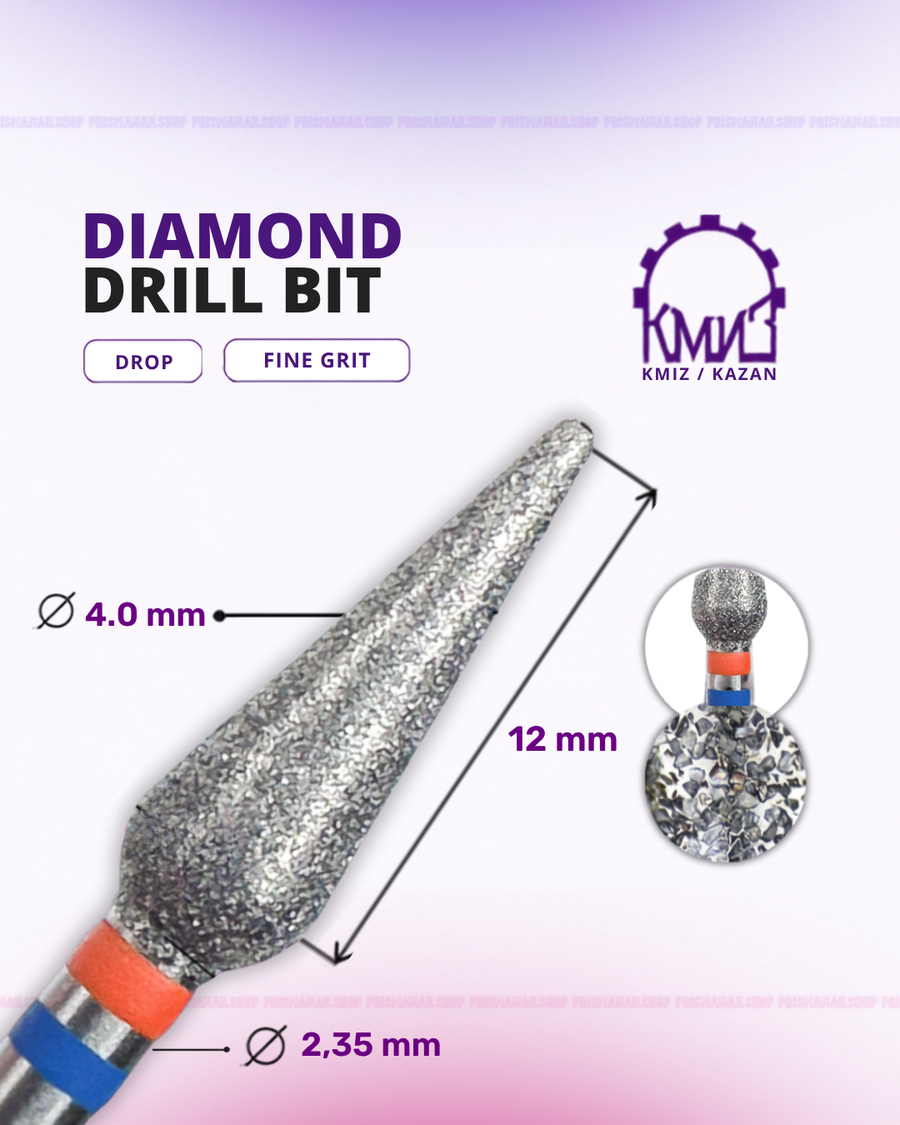 KMIZ Diamond Drop Nail Drill Bit