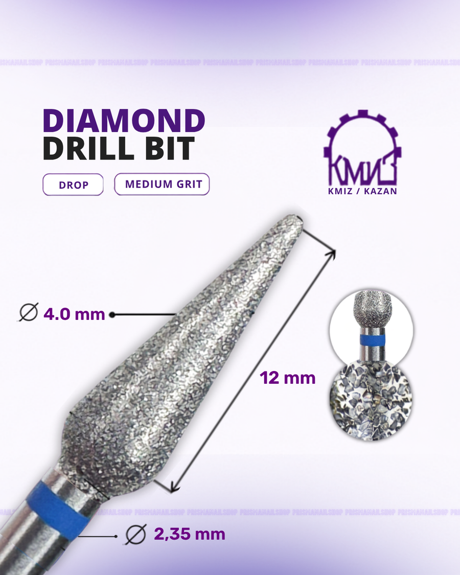 KMIZ Diamond Drop Nail Drill Bit