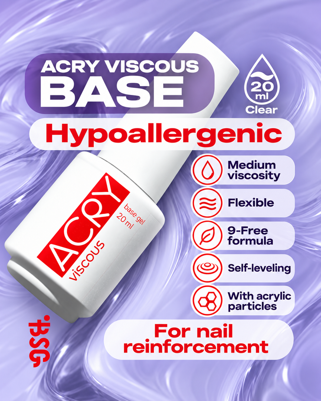 BSG ACRY Viscous Base Gel 20 ml