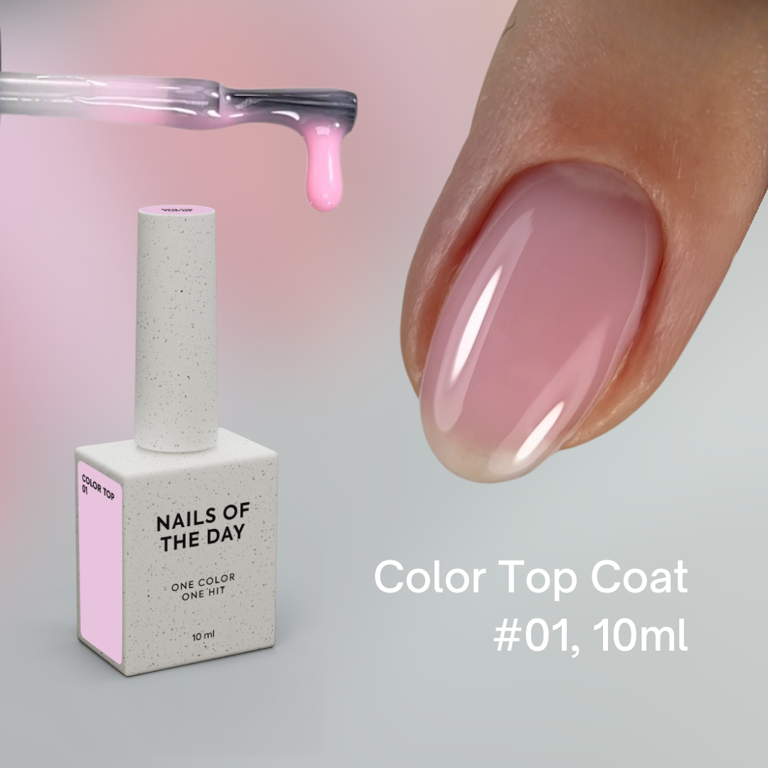 NAILSOFTHEDAY Color Top Coat , 10 ml