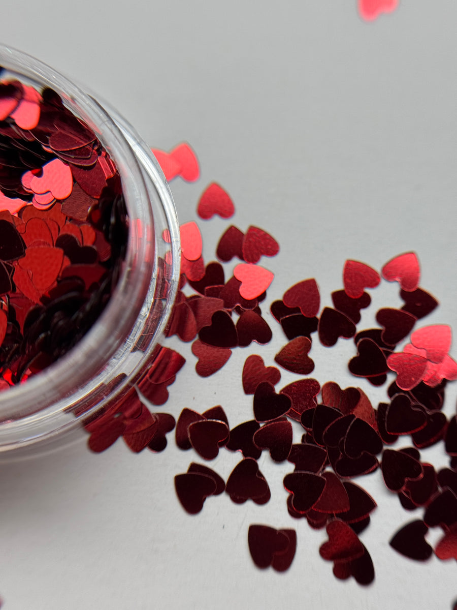Hearts Nail Glitter Flakes