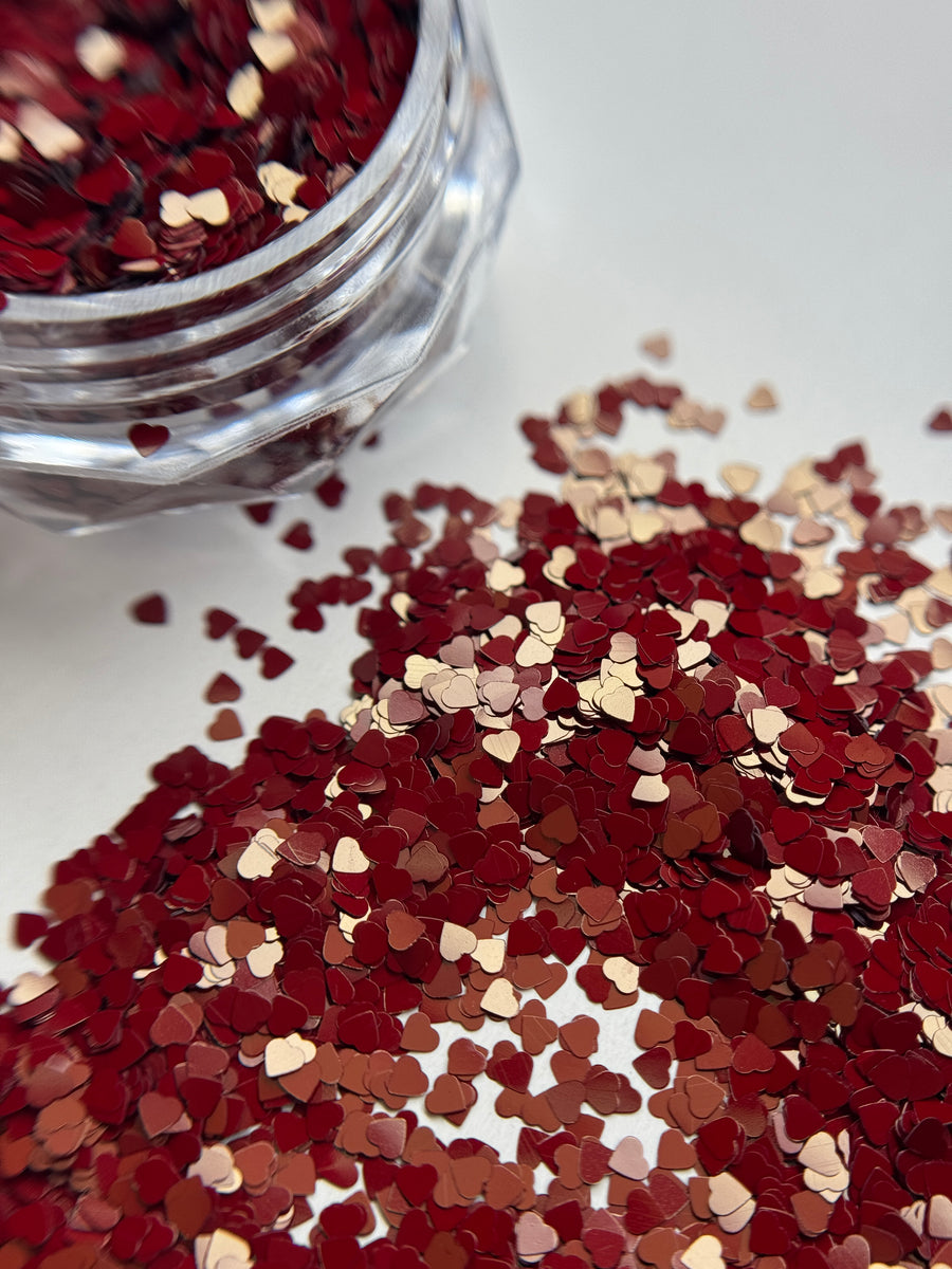 Hearts Nail Glitter Flakes